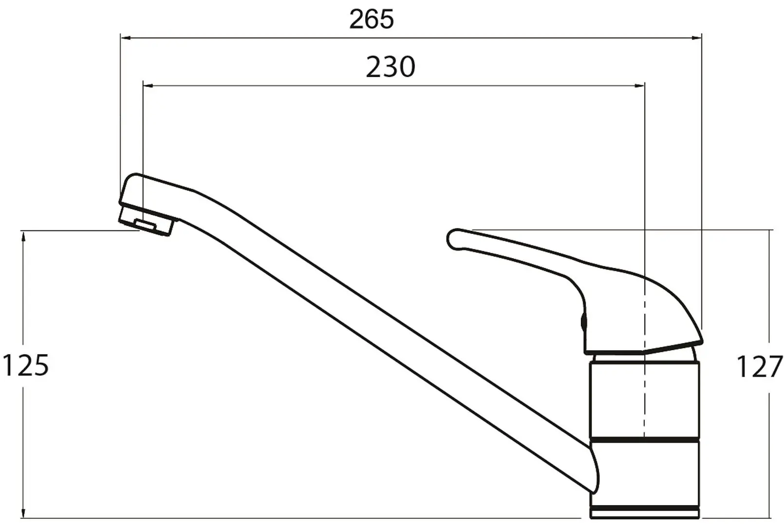 Baterie pentru chiuveta Helika Eco 2561 - 8