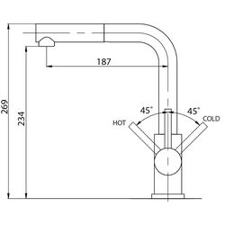 Baterie pentru chiuveta Helika Modus 2383 Thumb