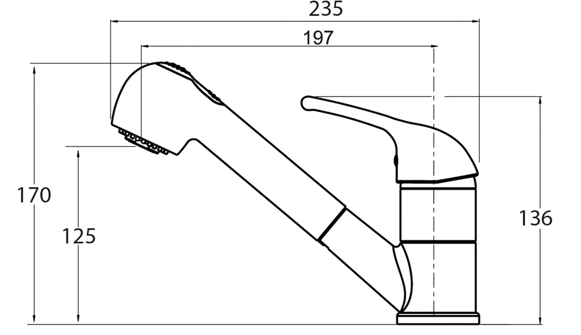 Baterie pentru chiuveta Helika Rondo 2581 - 6