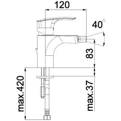 Baterie pentru bideu Herz Elite e50B UH00588B (Black) Thumb