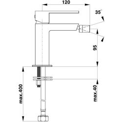 Смеситель для биде Herz SQ q50B UH00595B (Black) Thumb