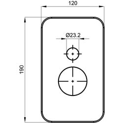 Смеситель для ванны и душа Herz Elite UH12247B (Black) Thumb