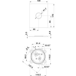 Baterie pentru dus Herz SQ UH00361B (Black) Thumb