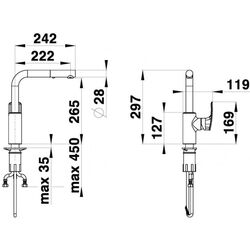 Baterie pentru chiuveta Herz Elite e23 UH00114 (Chrome) Thumb