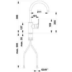 Baterie pentru chiuveta Herz Elite e20b UH00101B (Black) Thumb