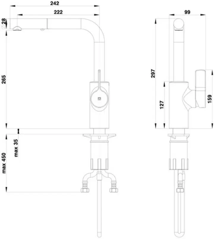 Baterie pentru chiuveta Herz Elite Plus es20 (Chrome)