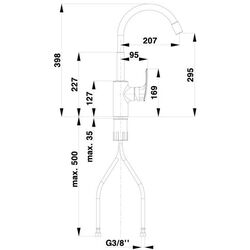 Baterie pentru chiuveta Herz Flex e24 UH00120 (Black/Chrome) Thumb