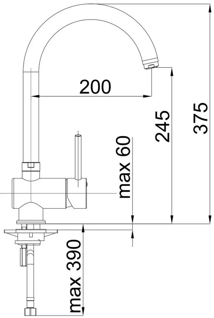 Baterie pentru chiuveta Herz Fresh f21 UH00133 (Chrome)