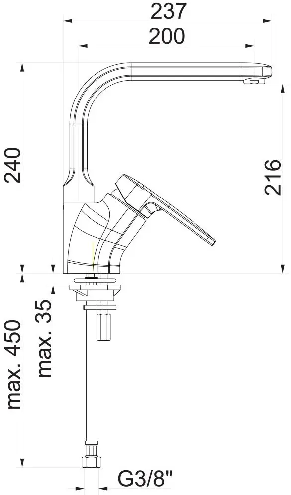 Baterie pentru chiuveta Herz Infinity i21 UH00172 (Chrome)