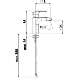 Смеситель для умывальника Herz Elite e10 UH00088 (Chrome) Thumb