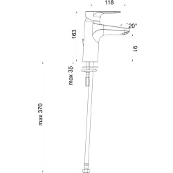 Baterie pentru lavoar Herz Infinity i11 M UH00014 (Chrome) Thumb