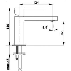 Смеситель для умывальника Herz SQ q10 UH00057 (Chrome) Thumb