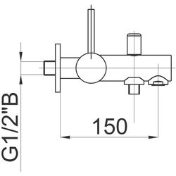 Baterie pentru cada si dus Herz Fresh f30 UH00334 (Chrome) Thumb