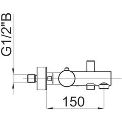 Baterie pentru cada si dus Herz Fresh t30 UH00339 (Chrome) Thumb