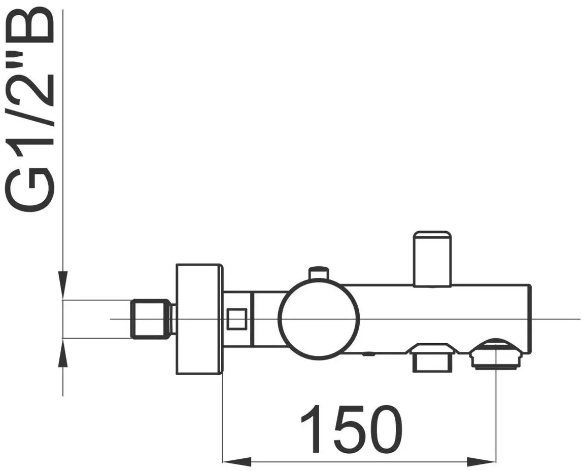 Baterie pentru cada si dus Herz Fresh t30 UH00339 (Chrome)