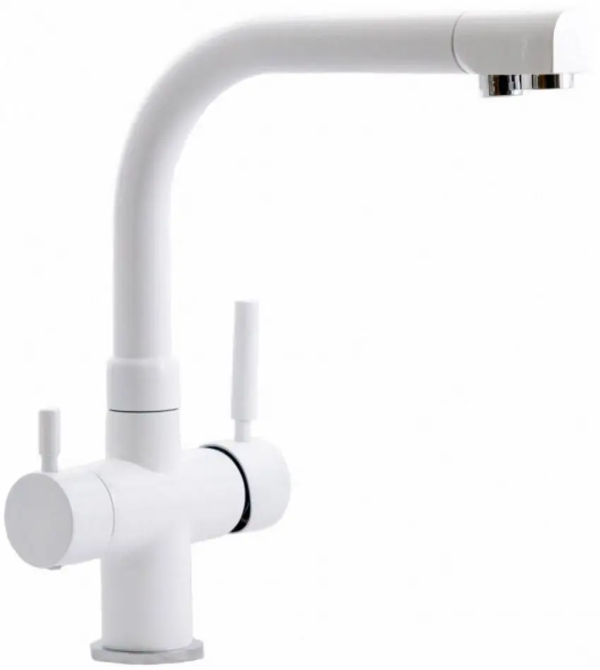 Смеситель для мойки Hoff 3301 W (Alpine White)