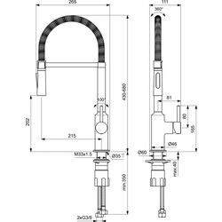 Baterie pentru chiuveta Ideal Standard Ceralook BC302AA (Chrome) Thumb