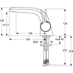 Baterie pentru lavoar Ideal Standard Melange A4287AA (Chrome) Thumb