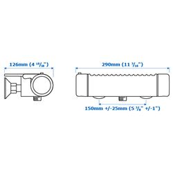 Baterie pentru dus Ikea Voxnan termostat 150mm (Chrome) Thumb