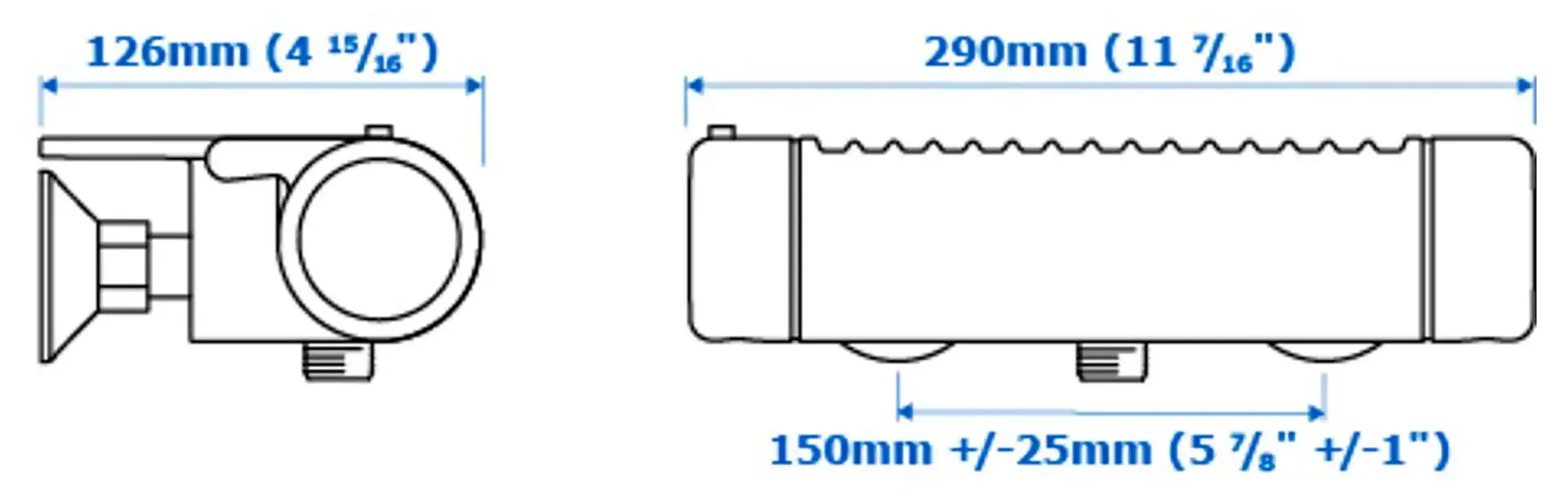Baterie pentru dus Ikea Voxnan termostat 150mm (Chrome) - 6