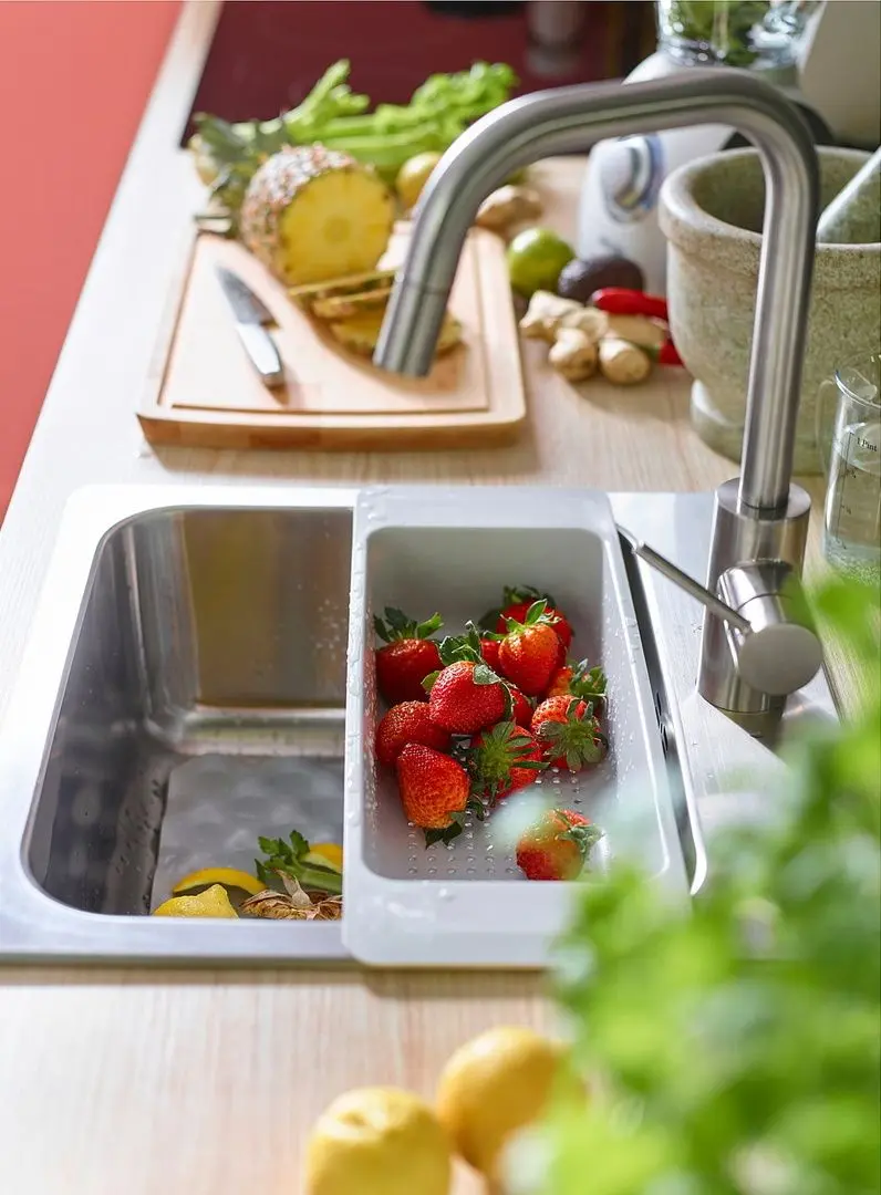 Baterie pentru chiuveta Ikea Almaren duş extractibil (Inox) - 4