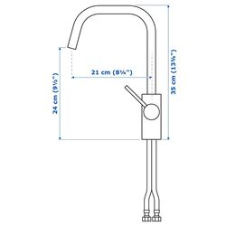 Baterie pentru chiuveta Ikea Almaren (Inox) Thumb