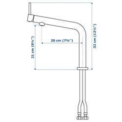Baterie pentru chiuveta Ikea Bosjon (Black Metal) Thumb