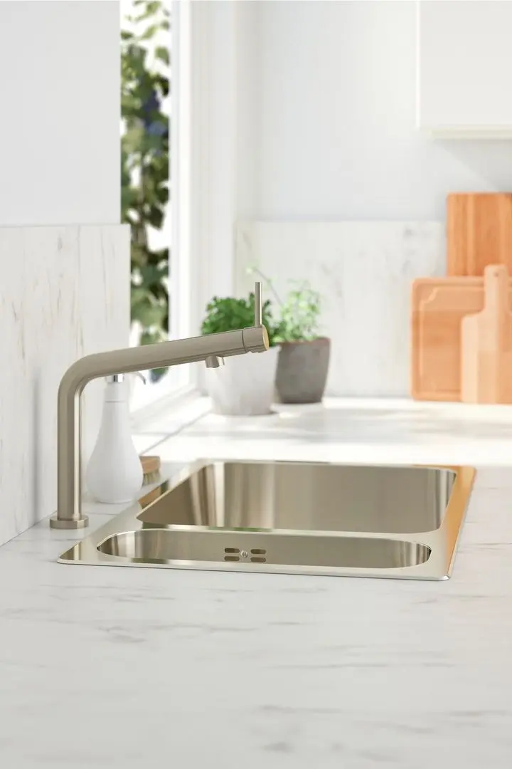 Baterie pentru chiuveta Ikea Bosjon (Inox) - 3