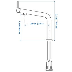 Baterie pentru chiuveta Ikea Bosjon (Inox) Thumb