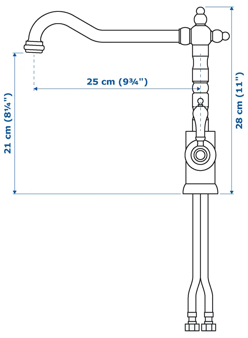 Baterie pentru chiuveta Ikea Glittran (Black) - 4