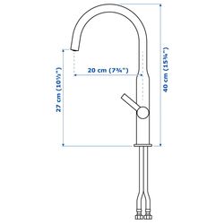 Baterie pentru chiuveta Ikea Nyvattnet (Chrome) Thumb