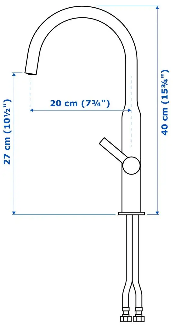 Baterie pentru chiuveta Ikea Nyvattnet (Chrome) - 2