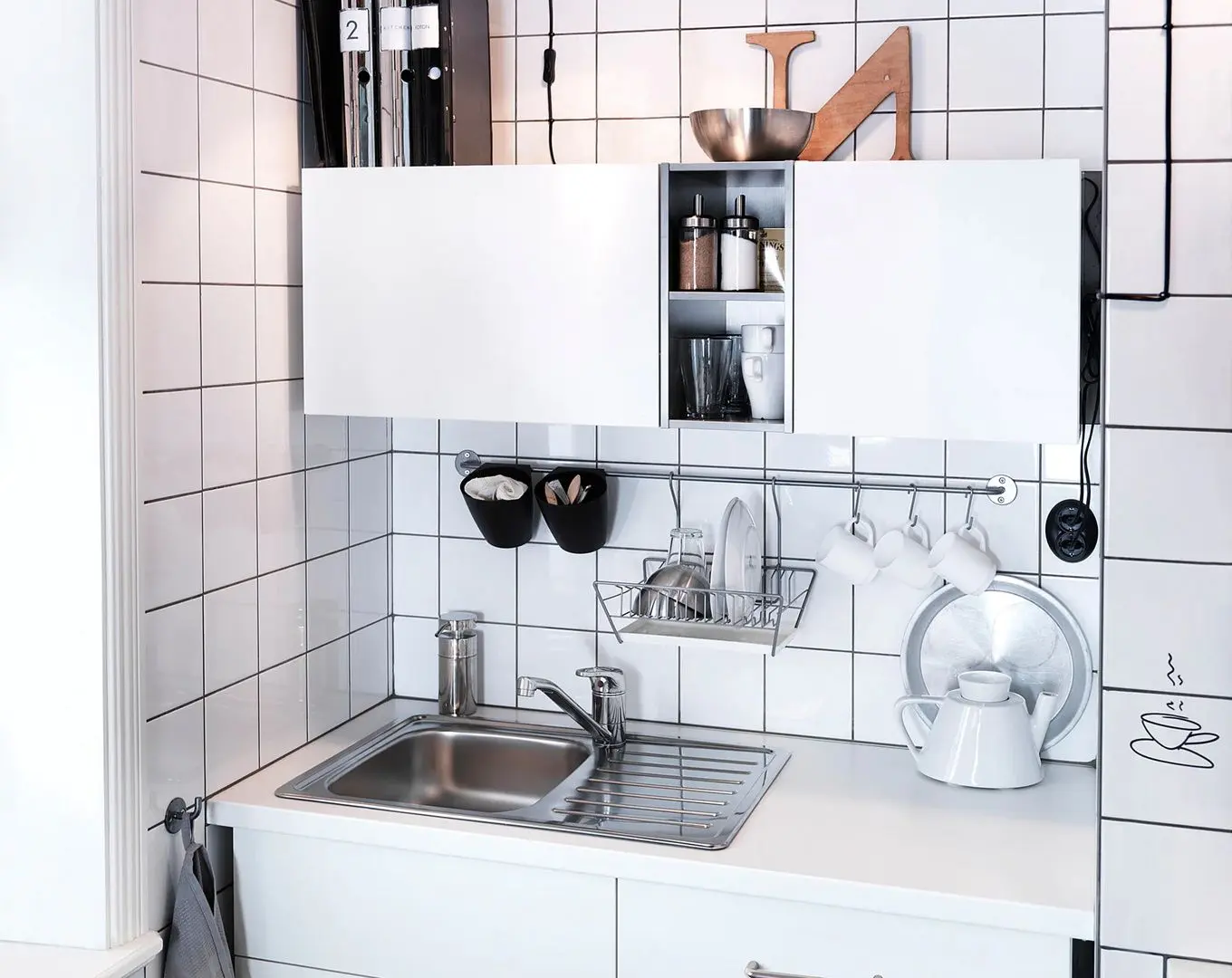 Baterie pentru chiuveta Ikea Sundsvik monocroma (Black) - 3