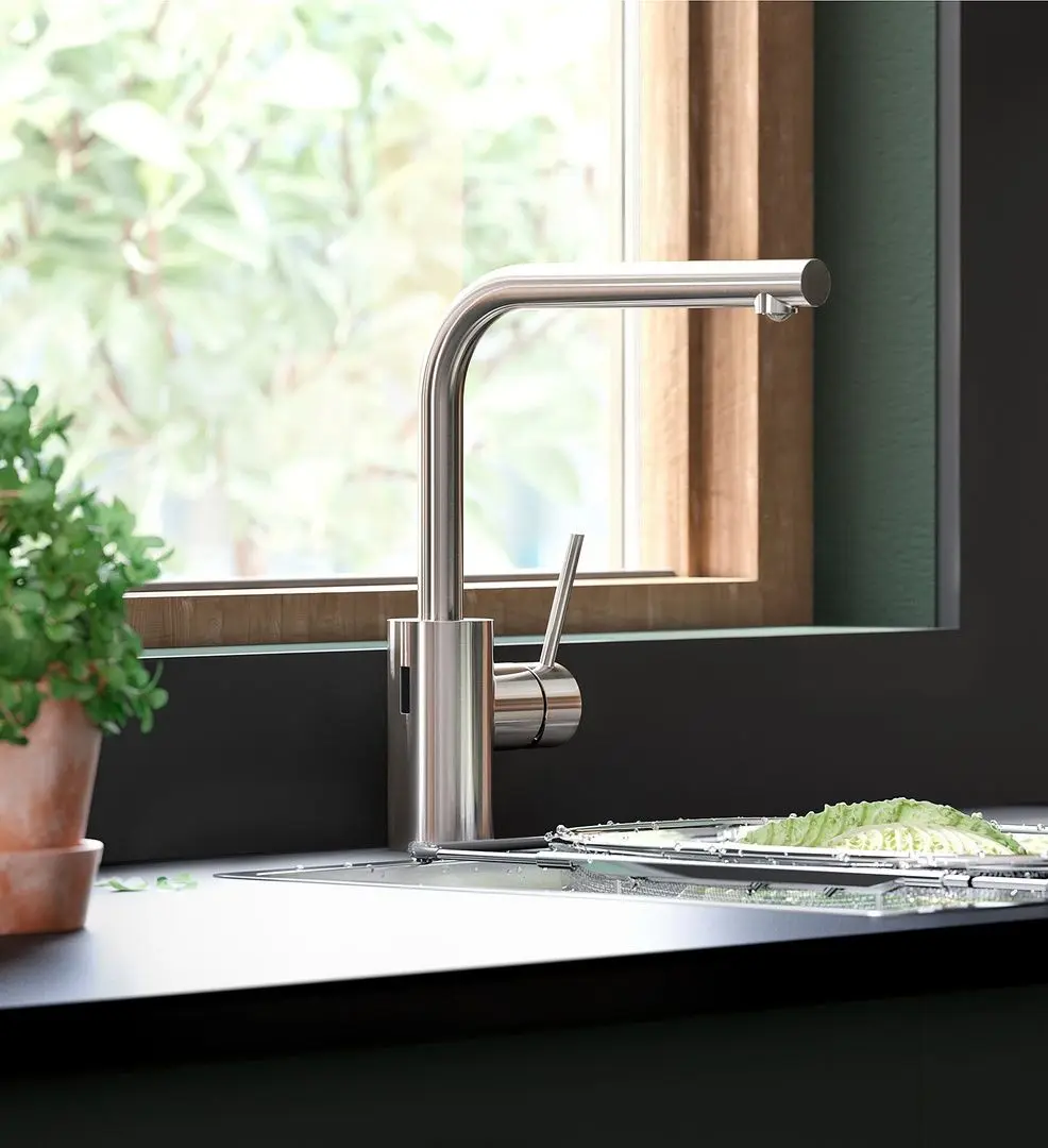 Baterie pentru chiuveta Ikea Tamnaren cu senzor (Inox) - 3