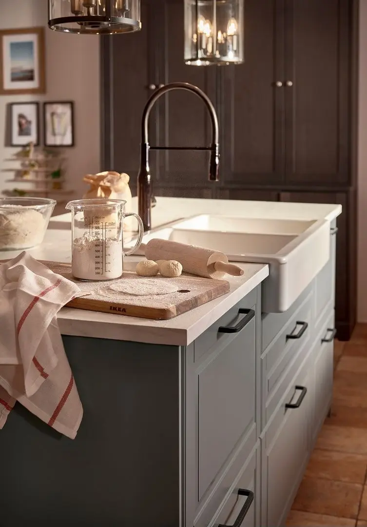 Baterie pentru chiuveta Ikea Tollsjon duş manual (Black Metal) - 4