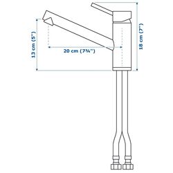 Baterie pentru lavoar Ikea Voxnan înaltă (Chrome) Thumb