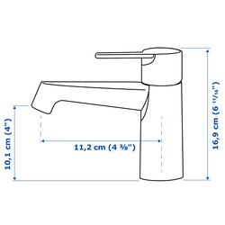 Baterie pentru lavoar Ikea Brogrund (Chrome) Thumb