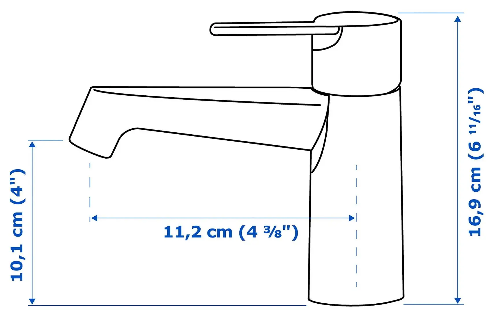 Baterie pentru lavoar Ikea Brogrund (Chrome) - 7