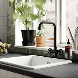 Baterie pentru lavoar Ikea Gamlesjon (Black Brushed Metal) Thumb