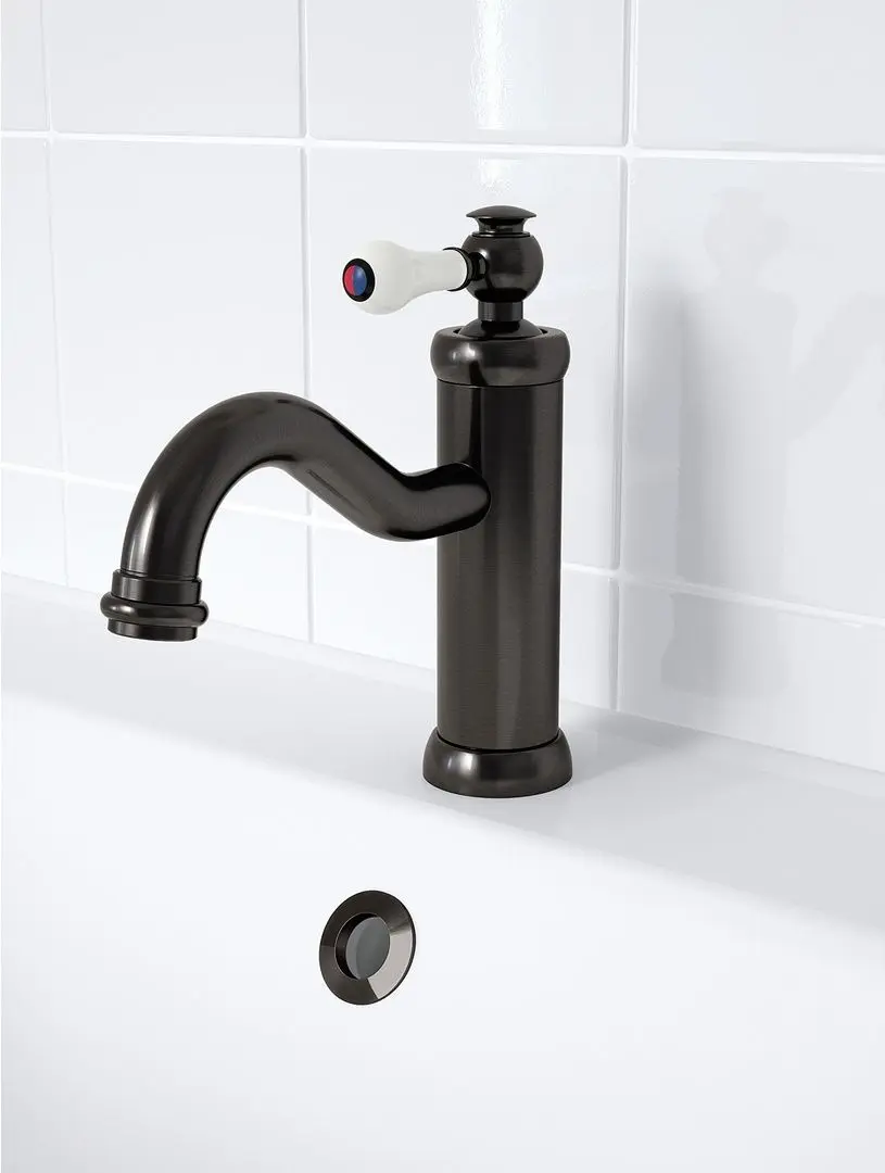 Baterie pentru lavoar Ikea Hamnskar (Black) - 4