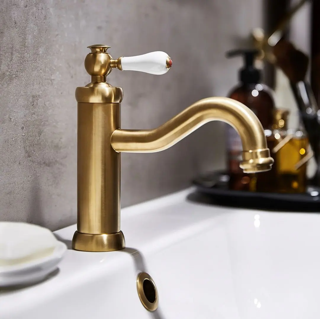Baterie pentru lavoar Ikea Hamnskar (Brass) - 5