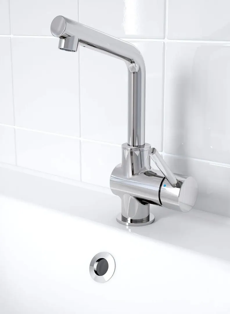 Baterie pentru lavoar Ikea Lundskar (Chrome) - 6