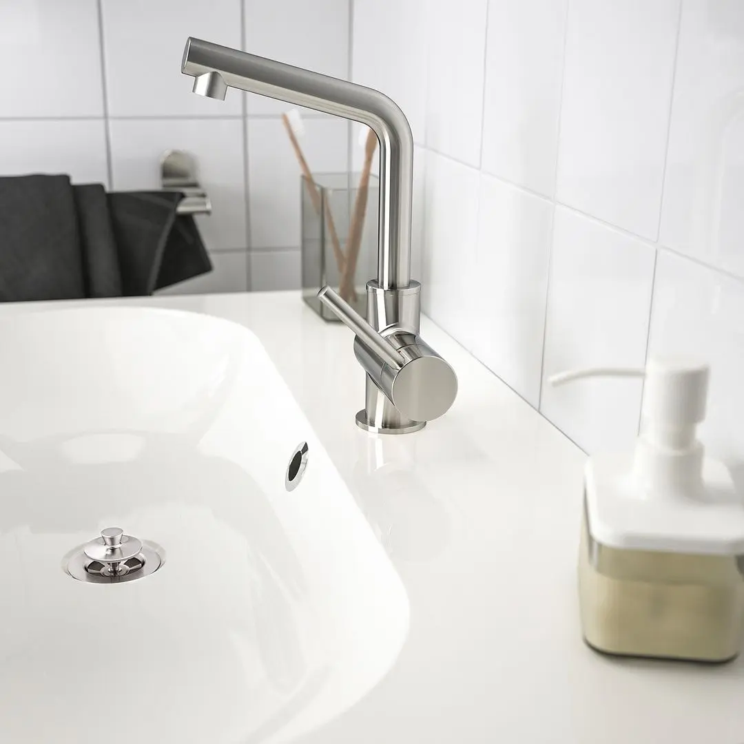 Baterie pentru lavoar Ikea Lundskar (Inox) - 4