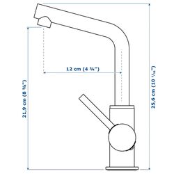 Baterie pentru lavoar Ikea Lundskar (Inox) Thumb