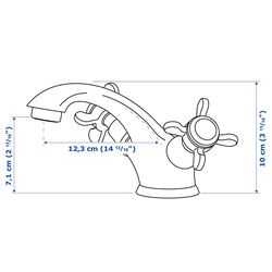 Baterie pentru lavoar Ikea Runskar (Chrome) Thumb