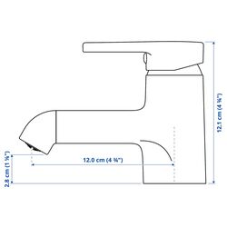 Baterie pentru lavoar Ikea Saljen 403.854.92 (Black) Thumb
