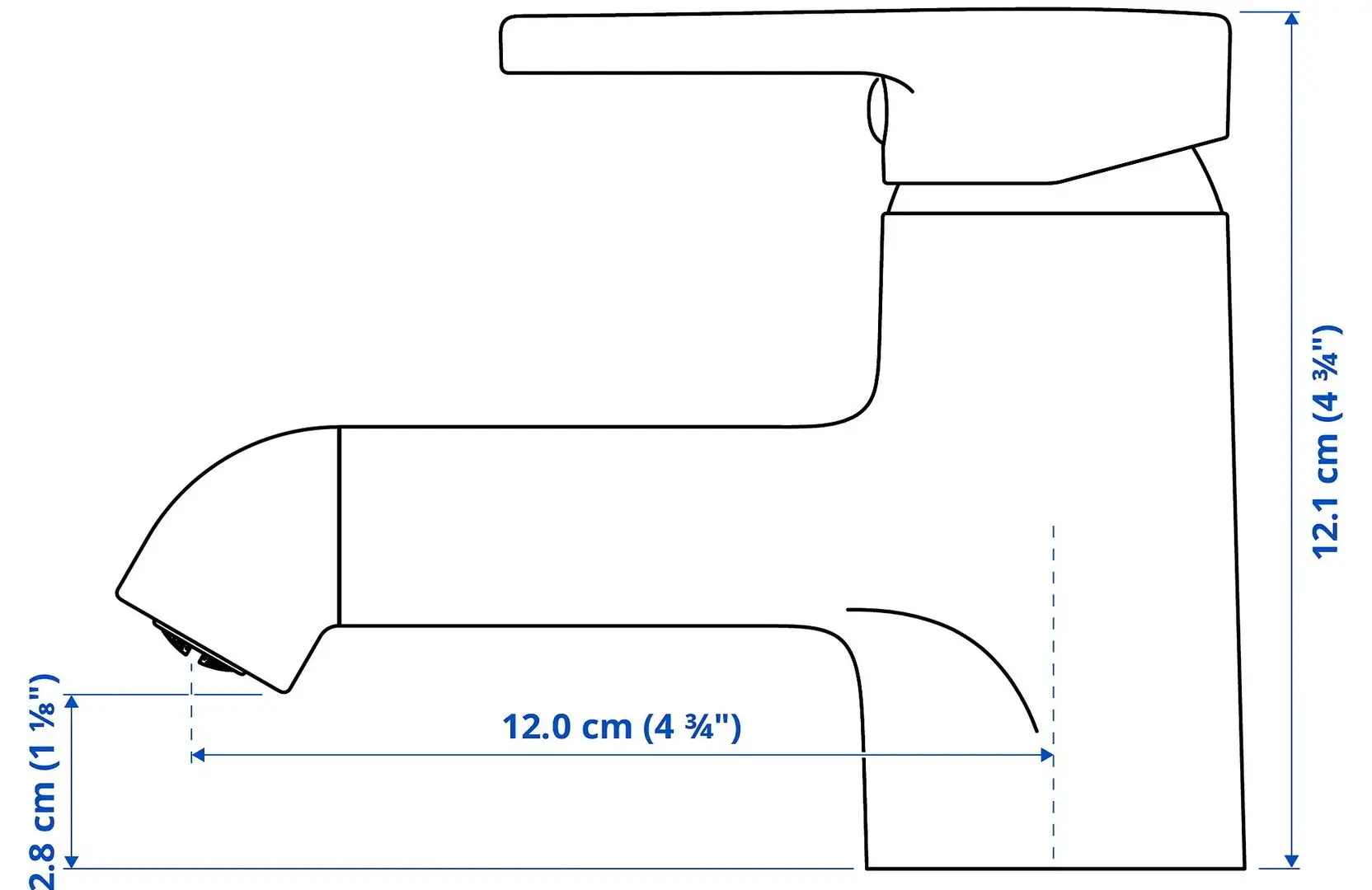 Baterie pentru lavoar Ikea Saljen 403.854.92 (Black) - 4