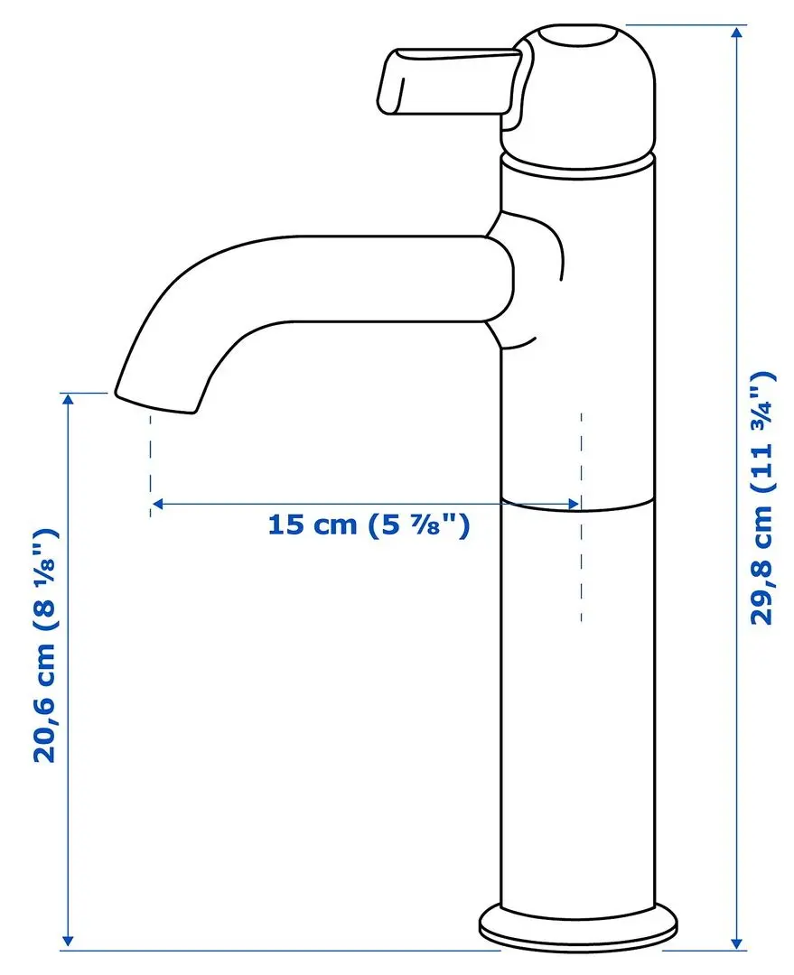 Baterie pentru lavoar Ikea Voxnan 603.430.57 (Chrome) - 6