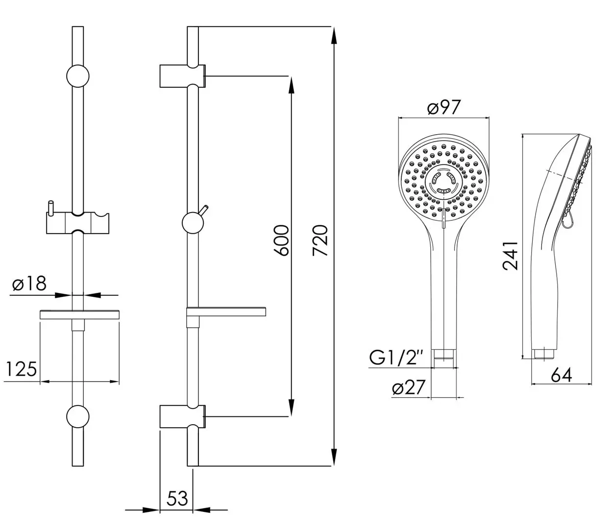 Set de dus Imprese Kit21081 (Chrome)