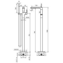 Baterie pentru cada si dus Imprese Grafiky ZMK041807060 (Graphite) Thumb